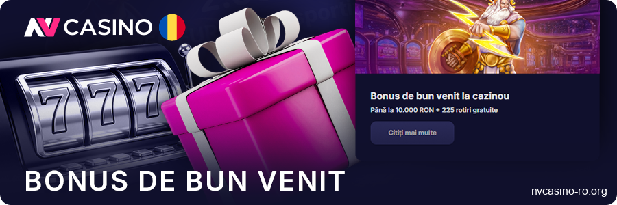 Despre bonusul de bun venit la NV Casino